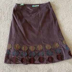 Boden corduroy skirt